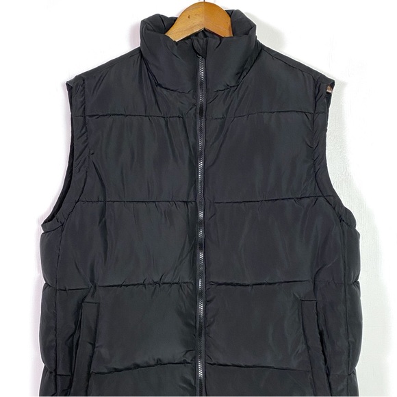 Carly Jean Shay Puffer Long Vest Black - Picture 2 of 5